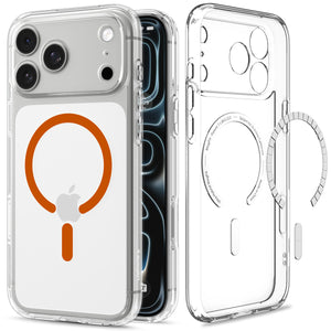 Spigen iPhone 18 Pro Ultra Hybrid (MagFit) - Clear Orange - product view 4