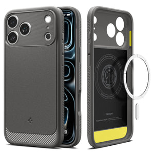 Spigen iPhone 18 Pro Rugged Armor (MagFit) - Gray - product view 2