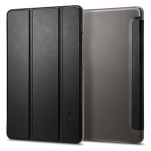 Spigen Galaxy Tab A11 / A9 Case – Smart Fold — Black folio front and fitted rear shell