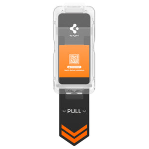 Spigen Galaxy S26 EZ Fit Pro HD Privacy – tray with pull tab extended