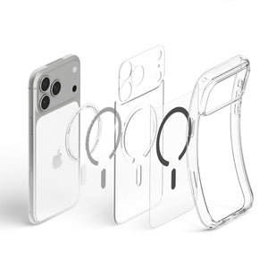 Spigen iPhone 18 Pro Ultra Hybrid (MagFit) - Clear Graphite - case detail 30