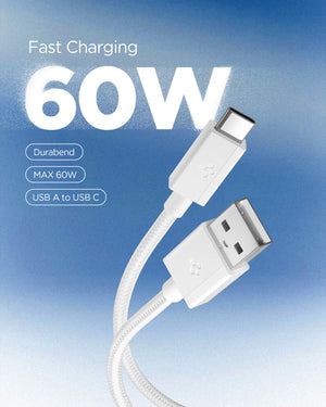 White Spigen EB6015AC 60W cable feature 2: 60W charging specification