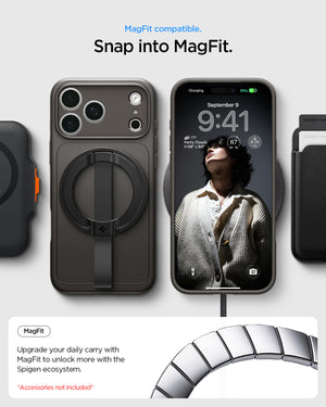 Spigen iPhone 18 Pro Thin Fit (MagFit) - Gunmetal - feature illustration 53