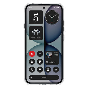 Front view of the Spigen Ultra Hybrid case fitted to Nothing Phone 4a