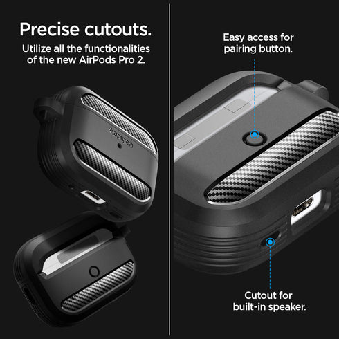 Spigen AirPods Pro 2 保護殼 – Rugged Armor