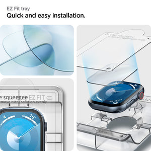 Spigen Apple Watch 11/10 Series Screen Protector EliteShield EZ Fit (2 Pack) view 8