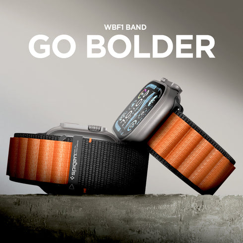 Spigen Apple Watch 錶帶 WBF1 – 相容於 Ultra 3/2/1 (49mm)、系列 11/10 (46mm)、9/8/7 (45mm)、6/5/4 (44mm)