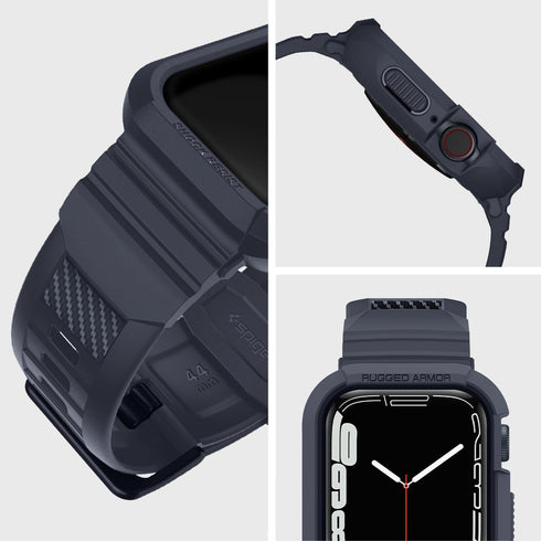 Spigen Apple Watch 系列 (45mm/44mm) 保護殼 + 錶帶 – Rugged Armor Pro