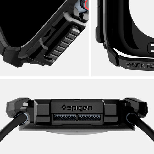 Spigen Apple Watch 11/10 系列保護殼 – Rugged Armor 防護盔甲款