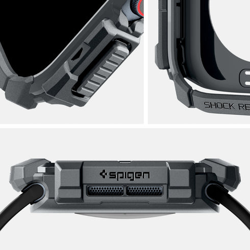 Spigen Apple Watch 11/10 系列保護殼 – Rugged Armor 防護盔甲款