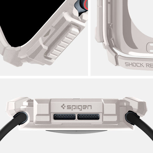 Spigen Apple Watch 11/10 系列保護殼 – Rugged Armor 防護盔甲款