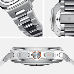 Spigen Galaxy Watch Ultra 2 & Ultra 47mm Band - Modern Fit 316L - Silver - image 7