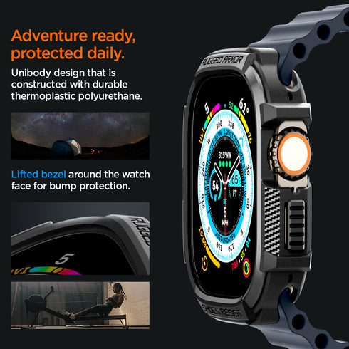 Spigen Apple Watch Utra 3/2/1 保護殼 - Rugged Armor