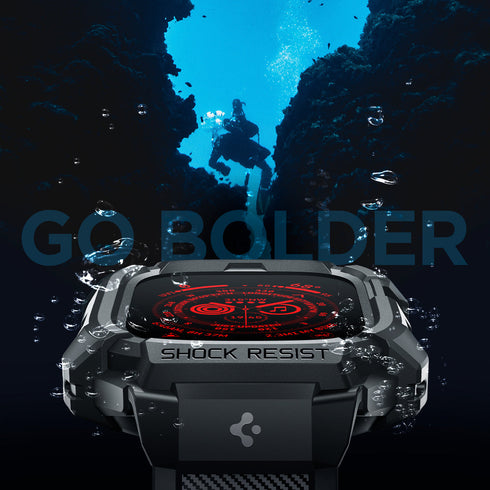 Spigen Apple Watch Ultra 3/2/1 (49mm) 保護殼 + 錶帶 – Rugged Armor Pro