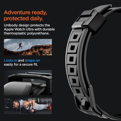 Spigen Apple Watch Ultra 3/2/1 (49mm) 保護殼 + 錶帶 – Rugged Armor Pro