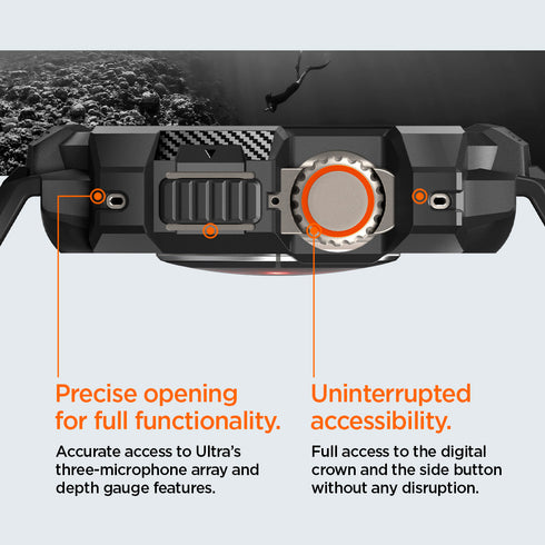 Spigen Apple Watch Ultra 3/2/1 (49mm) 保護殼 + 錶帶 – Rugged Armor Pro