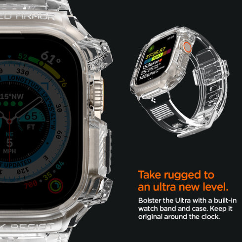 Spigen Apple Watch Ultra 3/2/1 (49mm) 保護殼 + 錶帶 – Rugged Armor Pro