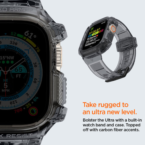 Spigen Apple Watch Ultra 3/2/1 (49mm) 保護殼 + 錶帶 – Rugged Armor Pro