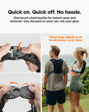 Spigen Running Vest – Dynamic Shield A720 — Black L–XL, fit, construction or use view 23