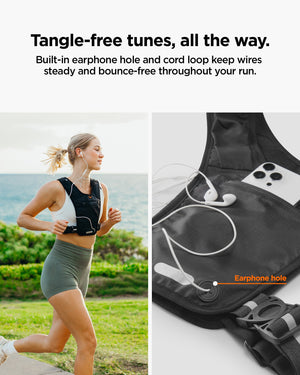 Spigen Running Vest – Dynamic Shield A720 — Black M–L, fit, construction or use view 7