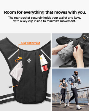 Spigen Running Vest – Dynamic Shield A720 — Black M–L, fit, construction or use view 8