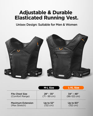 Spigen Running Vest – Dynamic Shield A720 — Black M–L, fit, construction or use view 13