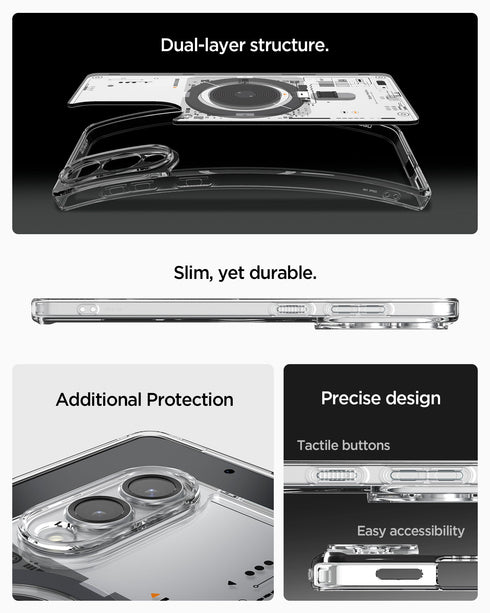 Spigen Galaxy S25 Edge 保護殼 – Ultra Hybrid Neo One 科技透明磁吸防摔殼