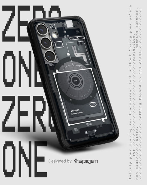Spigen Galaxy S25 保護殼 - Ultra Hybrid 系列透明防摔殼 MagFit Zero One