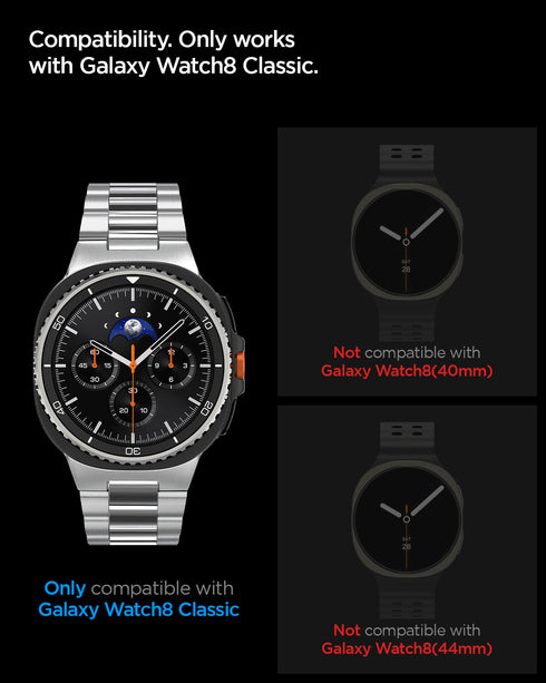 Spigen Galaxy Watch 8 Classic (46mm) 螢幕保護貼 – GLAS.tR EZ Fit (2入裝)