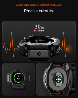 Spigen Galaxy Watch 8 Classic (46mm) Case + Case Rugged Armor Pro view 14