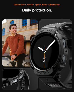 Spigen Galaxy Watch 8 (44mm) Case + Case Rugged Armor Pro view 19