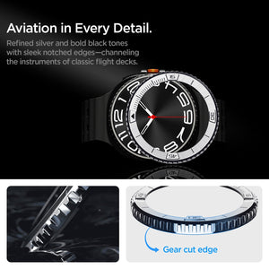 Spigen Galaxy Watch 8 Classic (46mm) Bezel Guard – Bezel Tune Silver feature view 9