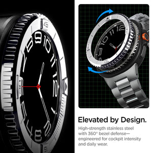 Spigen Galaxy Watch 8 Classic (46mm) Bezel Guard – Bezel Tune Silver feature view 10