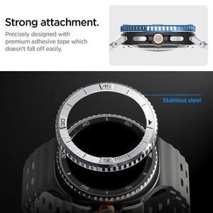 Spigen Galaxy Watch 8 Classic (46mm) Bezel Guard – Bezel Tune Silver feature view 12