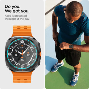 Spigen Galaxy Watch Ultra 47mm (2025/2024) Screen Protector GLAS.tR EZ Fit (2 Pack) view 8