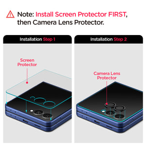 Spigen Galaxy Z Flip 7 Lens Protector Optik Pro EZ Fit (2 Pack) view 6
