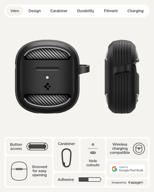 Spigen Pixel Buds 2a Case Rugged Armor view 12