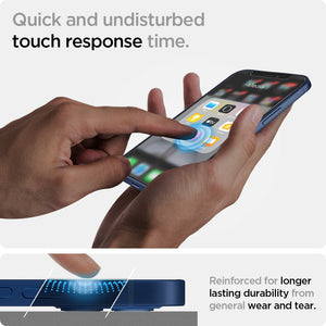 Spigen iPhone 12 mini Screen Protector – GLAS.tR EZ Fit (2 Pack) — Clear detail 5