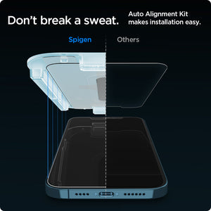 Spigen iPhone 12 Pro Max / 12 Pro / 12 Screen Protector GLAS.tR EZ Fit view 2