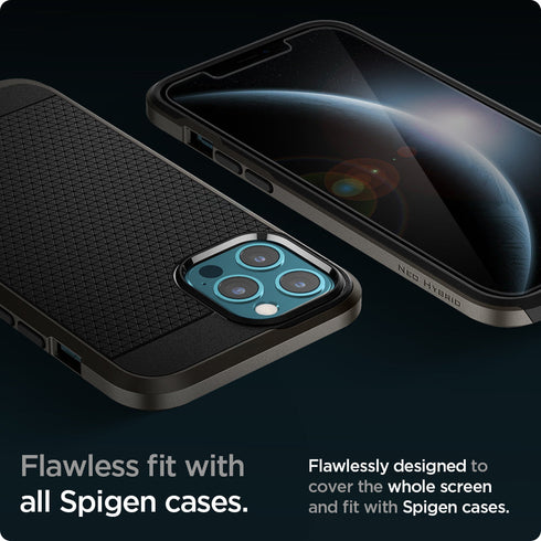Spigen iPhone 12 Pro Max / 12 Pro / 12 螢幕保護貼 – GLAS.tR EZ Fit
