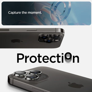 Spigen iPhone 15 Pro Max / 15 Pro Lens Protector – Optik Pro EZ Fit – Crystal Clear product image 6