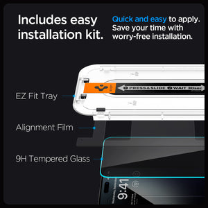 Spigen iPhone 15 Pro Screen Protector GLAS.tR EZ Fit Privacy (2 Pack) view 12