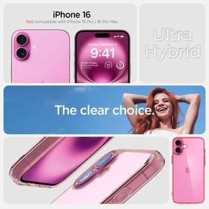 Spigen iPhone 16 Case – Ultra Hybrid – Rose Crystal – detail image 7