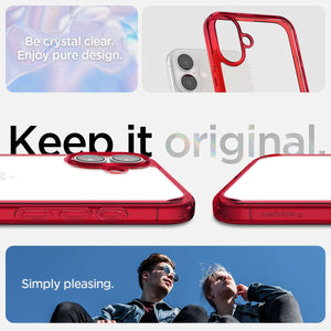 Spigen iPhone 16 Case – Ultra Hybrid – Red Crystal – detail image 4
