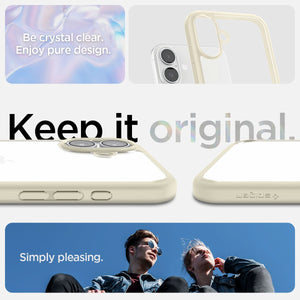 Spigen iPhone 16 Plus Case – Ultra Hybrid – Mute Beige – detail image 4