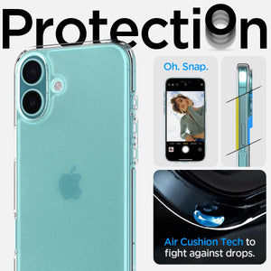 Spigen iPhone 16 Case – Ultra Hybrid – Frost Clear – detail image 5