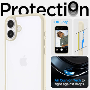 Spigen iPhone 16 Plus Case – Ultra Hybrid – Mute Beige – detail image 5