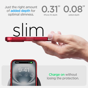 Spigen iPhone 16 Case – Ultra Hybrid – Red Crystal – detail image 6