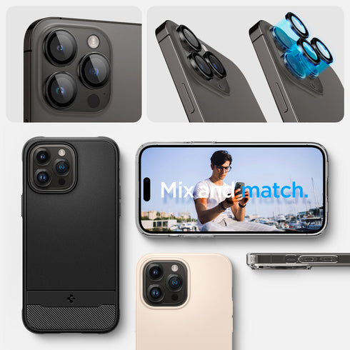 Spigen iPhone 15 Pro Max / 15 Pro 鏡頭保護貼 – Optik Pro EZ Fit