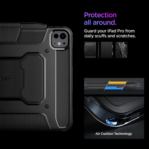 Spigen iPad Pro 11” (2025/2024) 保護殼 – Rugged Armor Pro